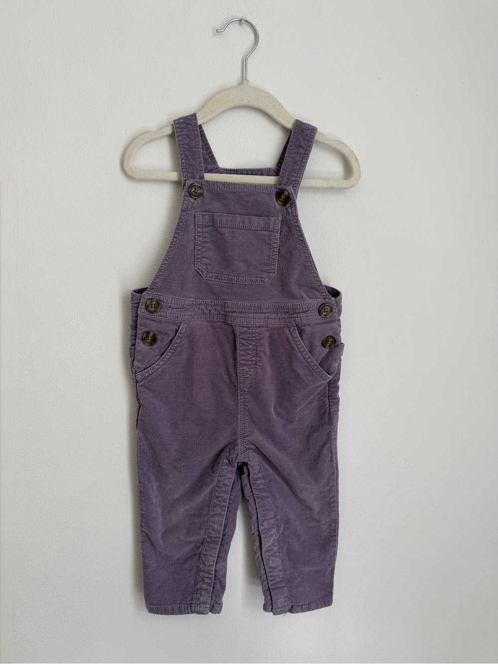 Cotton On Purple Corduroy Overalls (Size 12-18m)